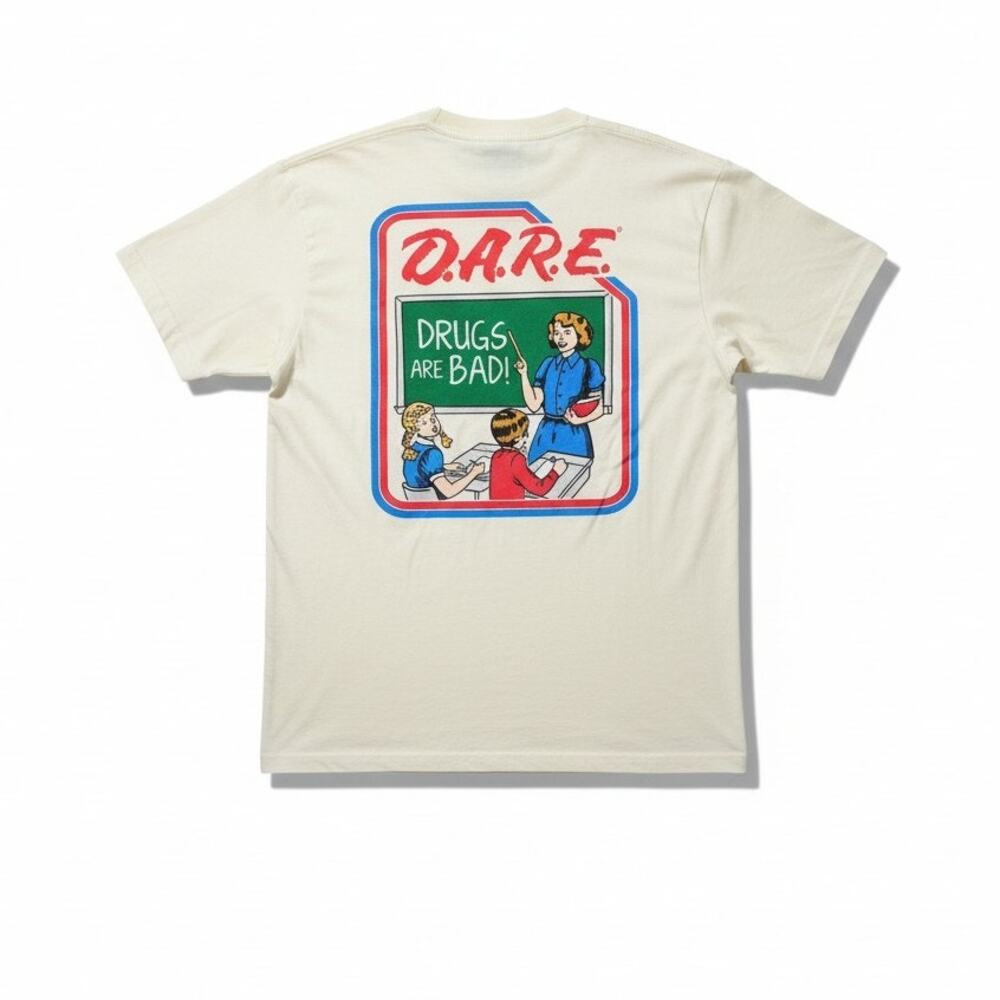 NEW Retro L DARE Keeping Kids Off Drugs T Shirt Funny Casual Skater Cotton